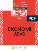 Nota Seminar Ekonomi SPM 2016