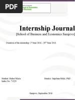 Internship Journal