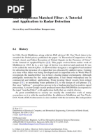 The Ubiquitous Matched Filter A Tutorial and Application To Radar Detection