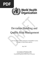 Deviation Handling