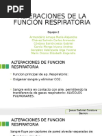 Alteraciones de La Función Respiratoria