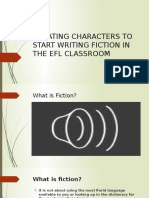 Creating Characters To Start Writing Fiction in The