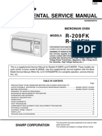 Horno de Microondas Sharp r209fp