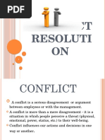 Conflict Resolution