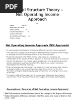 Capital Structure Theory - Net Operating Income Approach