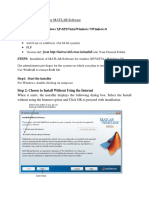 Installation Procedure For MATLAB Software: Redundant Clients-Windows XP-SP2/Vista/Windows 7/windows 8 Download