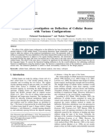 Finite Element Investigation On Deflection of Cellular Beams With Various Configurations