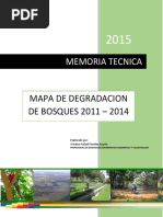 Memoria Tecnica Mapa de Degradacion de Bosques 2015