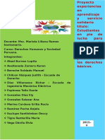 Informe Proyecto Experiencias en Aprendizaje y Servicio Solidario