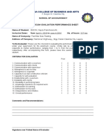 Evaluation Form Ojt