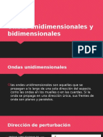 Ondas Bidimensionales y Unidimensionales