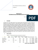 Reporte: Determinación Del Peso Molecular