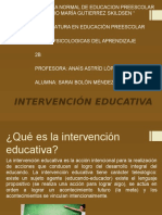 Intervención Educativa (Presentación)