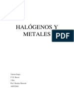 Halogenos y Metales