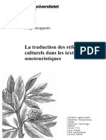 La Traduction Des Référents Culturels Dans Les Textes Œnotouristiques