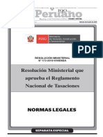 Reglamento de Tasaciones