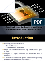 Graphical User Authentication Using Steganography and Random Codes