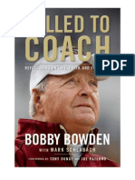 Called To Coach by Bobby Bowden, An Excerpt