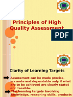 1.clarity of Learning Targets