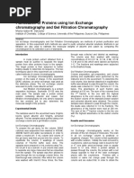 Purification of Proteins Using Ion Exchange Chromatography and Gel Filtration Chromatography PDF