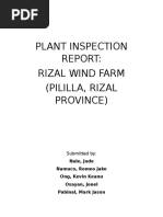 Plant Inspection Report