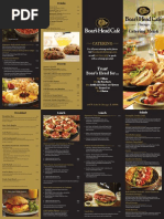 Boar's Head Catering Menu