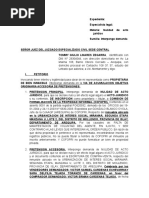 Modelo de Demanda Por Nulidad de Acto Juridico