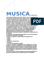 LA MUSICALa Música Es Una Parte Integral de Cada Cultura