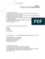 Chapter 27 The Theory of Active Portfolio Management