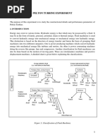 MCE 403-Pelton Turbine Experiment Sheet