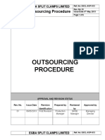 ESCL-SOP-013, Outsourcing Procedure - Doc Rev 01