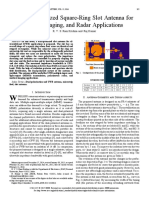 A Dual-Polarized Square-Ring Slot Antenna For UWB, Imaging, and Radar Applications