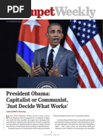 President Obama: Capitalist or Communist, Just Decide What Works'