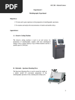 Metallography Exp.