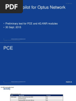 Preliminary Test For PCE and 4G ANR