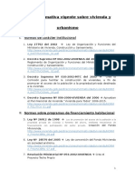 Normas Vigentes Sobre Vivienda y Urbanismo