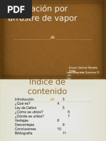 Destilación Por Arrastre de Vapor