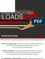 1 - Introduction To Structural Analysis, Types of Structures and Loads