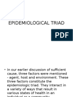 Epidemiological Triad