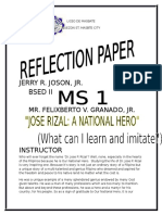 Rizal, Our National Hero: What Can I Learn and Imitate ?