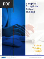 3 Steps Critical Thinking Worksheet