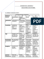 Assignment 2A Evaluating Educational Software