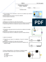 Prueba de Diagnóstico Física 3º BGU