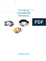 El Manga Considerado Literatura?