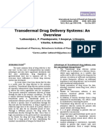 Transdermal Drug Delivery Systems (An Overview) PDF