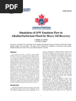 Simulation of O/W Emulsion Flow in Alkaline/Surfactant Flood For Heavy Oil Recovery