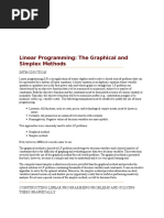 Linear Programming: The Graphical and Simplex Methods