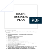 Draft Business Plan Template 