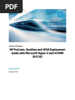 HP Proliant, Oneview and 3par Deployment Guide With Microsoft Hyper-V and SCVMM 2012 R2