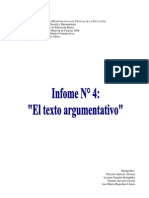 Informe 4 Texto Argumentativo